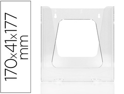 [165787] EXPOSITOR MURAL ARCHIVO 2000 METACRILATO UN COMPARTIMENTO DIN A5 TRANSPARENTE 170X41X177 MM