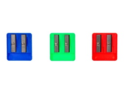 [SA14] SACAPUNTAS LIDERPAPEL PLASTICO 2 USOS COLORES SURTIDOS