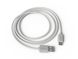 [GR-CBL-TY1M1.5A-C01] CABLE GROOVY USB-A A TIPO C LONGITUD 1 MT COLOR BLANCO