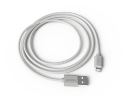[GR-CBL-AP1M1.5A-C01] CABLE GROOVY USB 2.0 A APPLE LIGHTNING LONGITUD 1 METRO COLOR BLANCO