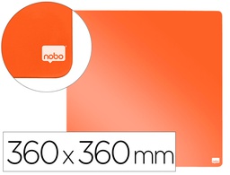 [1915622] PIZARRA NOBO MAGNETICA PARA EL HOGAR COLOR NARANJA 360X360 MM