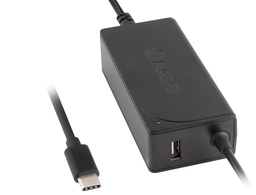 [W-60WTYPEC] CARGADOR UNIVERSAL NGS PARA PORTATIL 60W TIPO C USB 5V/2A