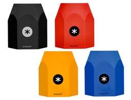 [TK61] CUBILETE PORTALAPICES ANTARTIK AZUL MOSTAZA NEGRO Y ROJO OPACO SILICONA HEXAGONAL 95X85X75 MM