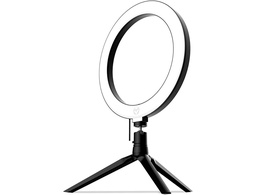 [NXKROMKIGHT] ARO DE LUZ KROM KIGHT LED 25 CM DIAMETRO 3 MODOS EN COLOR CON TRIPODE INCLUIDO