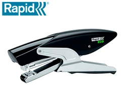 [24812500] GRAPADORA RAPID DE TENAZA ECO PLASTICO RECICLADO 100% CAPACIDAD DE GRAPADO 20 HOJAS USA GRAPAS 24/6 Y 26/6 COLOR