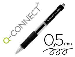[KF00381] BOLIGRAFO Q-CONNECT SIGMA RETRACTIL CON SUJECION DE CAUCHO TINTA GEL 0,5 MM COLOR NEGRO