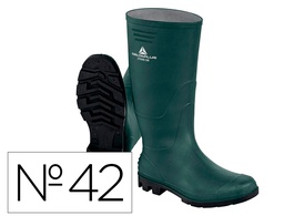 [STONEOBVE42] BOTAS DELTAPLUS DE SEGURIDAD STONE PVC VERDE SUELA DE TACOS TALLA 42