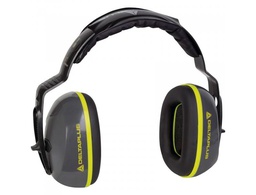 [INTERLIGHT] CASCO ANTIRUIDO DELTAPLUS CON OREJERAS ABS AJUSTABLE EN ALTURA NORMA SNR 26 DB COLOR GRIS