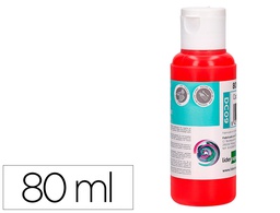 [DC09] PINTURA ACRILICA LIDERPAPEL BOTE DE 80 ML ROJO