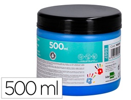 [DD07] PINTURA DEDOS LIDERPAPEL TARRINA DE 500 ML AZUL