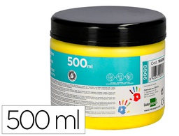 [DD06] PINTURA DEDOS LIDERPAPEL TARRINA DE 500 ML AMARILLO