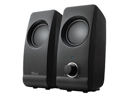 [17595] ALTAVOCES TRUST REMO 2.0 POTENCIA MAXIMA 16 W CONTROL VOLUMEN CONEXION USB 2.0 JACK 3.5 MM COLOR NEGRO