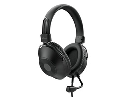 [24185] AURICULAR TRUST HS-250 CON MICROFONO AJUSTABLE USB 2,0 LONGITUD CABLE 2 MT COLOR NEGRO