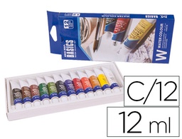 [W1212E] ACUARELA ARTIST CAJA CARTON DE 12 COLORES SURTIDOS 12 ML