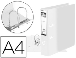 [100022632] ARCHIVADOR DE PALANCA ELBA CARTON FORRADO DIN A4 BLANCO LOMO DE 80 MM RADO