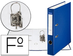[42307] ARCHIVADOR DE PALANCA ESSELTE CARTON FORRADO PVC FOLIO LOMO DE 50 MM CON RADO AZUL