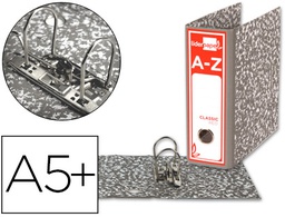 [AZ11] ARCHIVADOR DE PALANCA LIDERPAPEL CUARTO CLASSIC RED CARTON ENTRECOLADO SIN RADO LOMO 80MM GRIS COMPRESOR METALIC