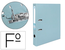 [AY32] ARCHIVADOR DE PALANCA LIDERPAPEL FOLIO DOCUMENTA FORRADO PVC CON RADO LOMO 52 MM GRIS COMPRESOR METALICO