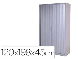 [1502AC00] ARMARIO METALICO ROCADA DOS PUERTAS TIPO PERSIANA INCLUYE CUATRO BALDA SERIE STORE 120X198X45 CM ACABADO AC00