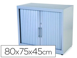 [1500AC00] ARMARIO METALICO ROCADA DOS PUERTAS TIPO PERSIANA INCLUYE UNA BALDA SERIE STORE 80X70X45 CM ACABADO AC00