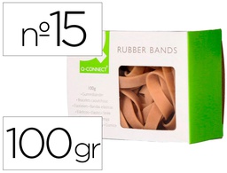 [KF15180] BANDAS ELASTICAS Q-CONNECT 100 GR 150X9 MM NUMERO 15