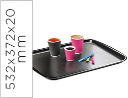 [2923500011] BANDEJA CEP DISEÑO CLASICO POLICARBONATO COLOR NEGRO 532X372X20 MM