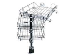 [KF03306] BANDEJA CON SOPORTE GIRATORIO Q-CONNECT 3 BANDEJAS METALICAS CROMADAS