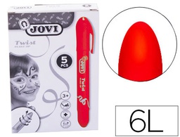 [19105] BARRA DE MAQUILLAJE JOVI TWIST MAKE-UP ROJO CAJA DE 5 UNIDADES