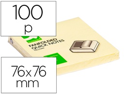 [KF02161] BLOC DE NOTAS ADHESIVAS QUITA Y PON Q-CONNECT 76X76 MM ZIG-ZAG