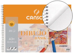 [C200400694] BLOC DIBUJO BASIK DIN A3 32.5X46 CM 20 HOJAS DE 150 GR/M2