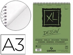 [C400039089] BLOC DIBUJO CANSON XL DESSIN DIN A3 LISO MICROPERFORADO ESPIRAL 29,7X42 CM 50 HOJAS 160 GR/M2