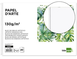 [DA07] BLOC DIBUJO LIDERPAPEL ARTISTICO FRUTAL ESPIRAL 230X325 MM 20 HOJAS 130G/M2 SIN RECUADRO PERFORADO