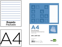 [BN14] BLOC NOTAS LIDERPAPEL HORIZONTAL A4 80 HOJAS 60G/M2