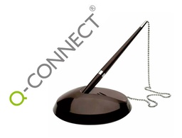 [KF00233] BOLIGRAFO EXTENSIBLE Q-CONNECT CON CADENA METALICA Y SOPORTE ADHESIVO