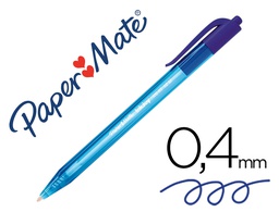 [S0957040] BOLIGRAFO PAPER MATE INKJOY 100 RETRACTIL PUNTA MEDIA AZUL