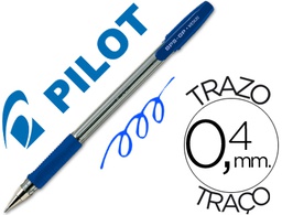 [NGPA] BOLIGRAFO PILOT BPS-GP AZUL SUJECION DE CAUCHO TINTA BASE DE ACEITE CON CAPUCHON