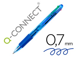[KF01938] BOLIGRAFO Q-CONNECT 4 EN 1 TINTA 4 COLORES RETRACTIL CON SUJECION DE CAUCHO