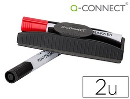 [KF18633] BORRADOR Q-CONNECT MAGNETICO CON ROTULADOR ROJO Y NEGRO PARA PIZARRA BLANCA