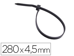 [KE234000195] BRIDA 3M PARA EXTERIOR NEGRO 280X4,5 MM BOLSA DE 100 UNIDADES