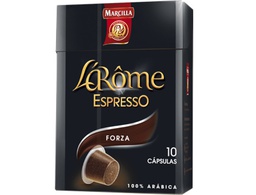 [67061] CAFE L'OR ESPRESSO FORZA FUERZA 9 CAJA DE 10 UNIDADES COMPATIBLE CON NESPRESSO