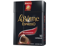 [67059] CAFE L'OR ESPRESSO SPLENDENTE FUERZA 7 CAJA DE 10 UNIDADES COMPATIBLE CON NESPRESSO
