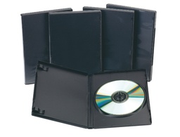 [KF02211] CAJA DVD Q-CONNECT -CON INTERIOR NEGRO -PACK DE 5 UNIDADES