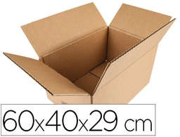 [KF26137] CAJA PARA EMBALAR Q-CONNECT AMERICANA CARTON RECICLADO CANAL SIMPLE 5 MM COLOR KRAFT 600X400X290 MM