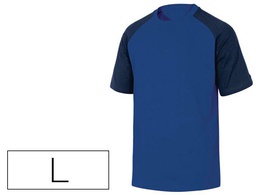 [GENO2MNGT] CAMISETA DE ALGODON DELTAPLUS COLOR AZUL/NEGRO TALLA L