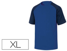 [GENO2MNXG] CAMISETA DE ALGODON DELTAPLUS COLOR AZUL/NEGRO TALLA XL