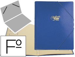[30-A] CARPETA CLASIFICADOR CARTON COMPACTO SARO FOLIO AZUL 12 DEPARTAMENTOS