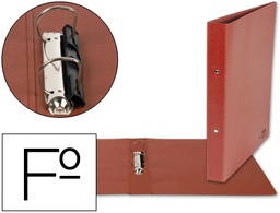 [CA04] CARPETA DE 2 ANILLAS 25MM MIXTAS LIDERPAPEL FOLIO CARTON CUERO