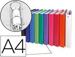[54330E] CARPETA DE 2 ANILLAS 30MM REDONDAS EXACOMPTA A4 CARTON FORRADO COLORES SURTIDOS