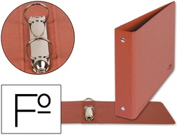 [CH03] CARPETA DE 2 ANILLAS 40MM REDONDAS LIDERPAPEL FOLIO APAISADO CUERO