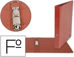 [CH01] CARPETA DE 2 ANILLAS 40MM REDONDAS LIDERPAPEL FOLIO CARTON CUERO